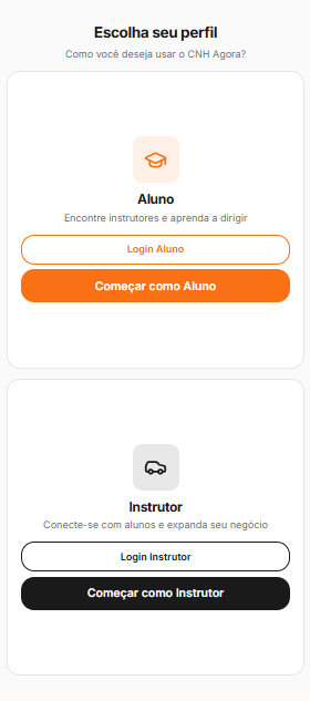Mapa do aluno no app CNH Agora
